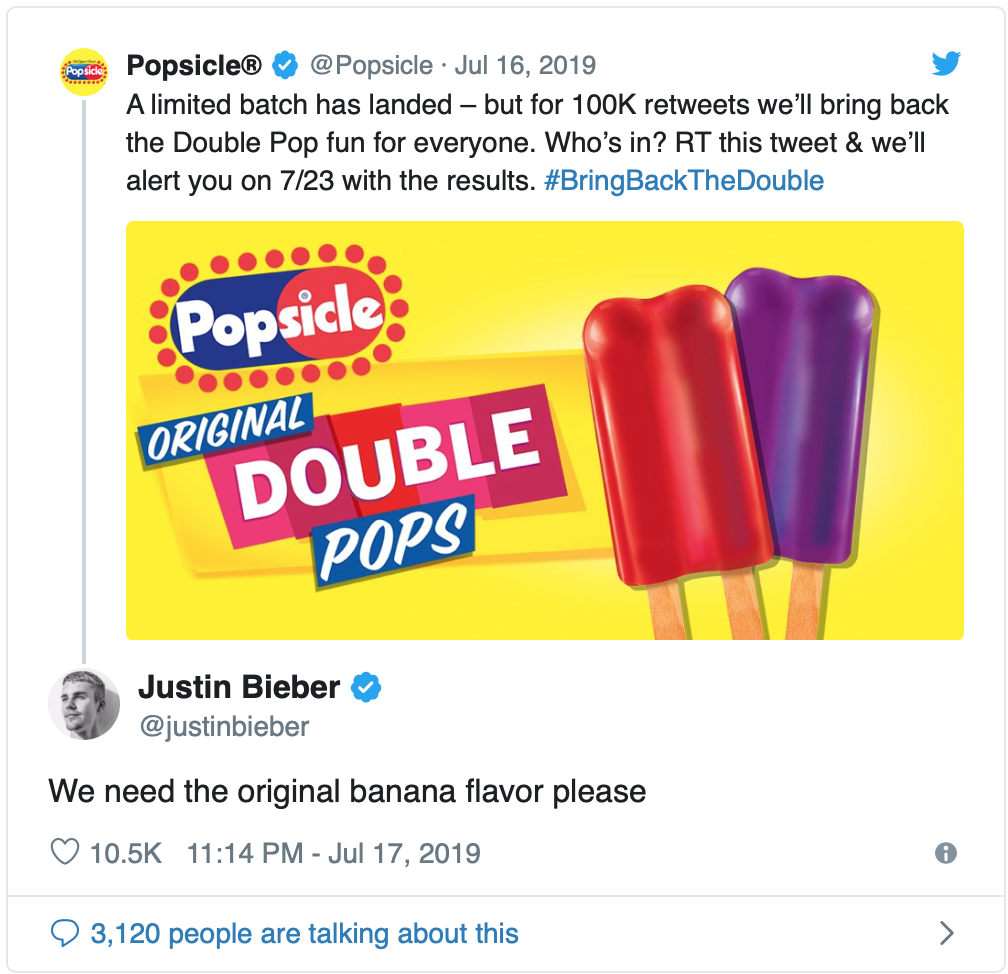 July 22: Popsicle announces that Double Popsicles would indeed be coming ba...